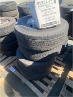 Pallet of 4 Tires with Rims