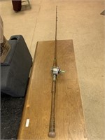 Penn No.180 Reel w/Heavy duty wood cane pole