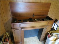 Fireplace/Radio/8 Track/Record Player by Olympic