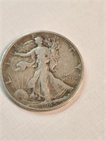 US Silver half Dollar walking Liberty 1945.M72