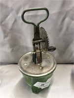 Vintage Green Depression Mixer