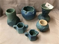 Six Pieces of Van Briggl Art Pottery