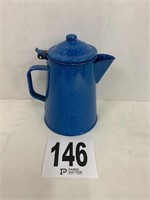 Splatterware Enamelware Teapot