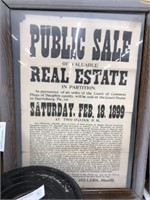 Dauphin County Public Auction Broad Sign