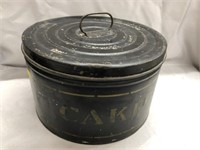 Toleware Cake Canister
