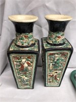 Two Oriental Pottery Vases