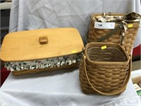 Three Longaberger Baskets