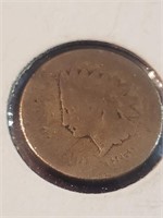 1858  Indian Head 1 Cent .(CB9M)