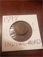 1898  Indian Head 1 Cent .(CB9R )