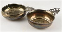 Lot #3189 - (2) Towle Sterling silver nut dishes