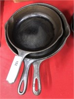 Three Wagner Ware Frying Pans