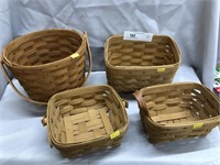 Four Longaberger Baskets