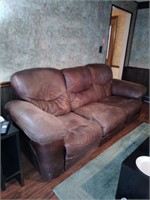 Leather Dual Recliner Sofa