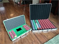 2 Briefcases of Clay Poker Chips