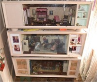 Lot #3374 - Three tier vintage doll house display