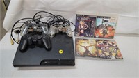PS3 CONSOLE 3 CONTROLLERS AND 4 GAMES