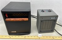 2 Small Electric Heaters.