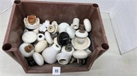 Porcelain Doorknobs, Electrical pieces , etc.