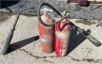 2 Large Fire Extinguishers.