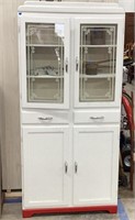 67 x 31 x 12 vintage Flatback kitchen cabinet