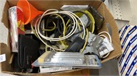 Box with electrical and other items