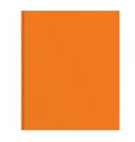 45PK 2 Pocket Paper Folder with Prongs Orange