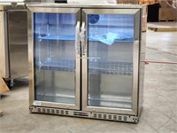 KoolMore Double Glass Door Back Bar Cooler