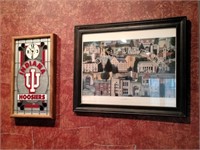 Indiana Hoosiers Clock, Rich Ernsting IU Print