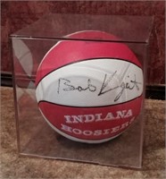 Bob Knight Indiana Hoosiers Signed Basketball