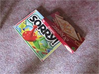 BOARD GAMES - SORRY AND SCRABBLE