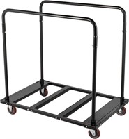 Happybuy Folding Table Cart Black Table Rack