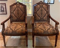 90 - PAIR OF MATCHING ARMCHAIRS