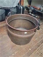 Copper Bucket w/Iron Handles-13t x 18w