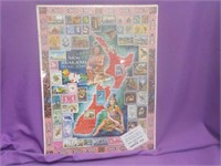 New Zealand Stamp Collection Puzzle 11 1/2x15"