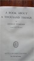 A BOOK ABOUT A THOUSAND THINGS, GEORGE STIMPSON