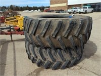 (2) Used Firestone 650/85R38 Deep Tread Tires