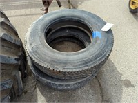 (2) Used Goodyear Unisteel TD 10R22.5 Tires
