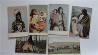 CANADIAN AND AMERICAN PEOPLES NATIVE POSTCARDS