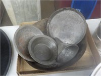 Older Metal Baking Dishes/Funnel
