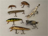 7 Vintage Fishing Lures