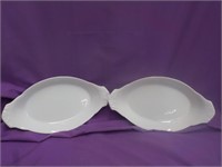 2 Fillet Baking Dishes 10x5x1 1/2"