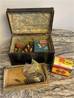Vintage Ammo Box & Ammo