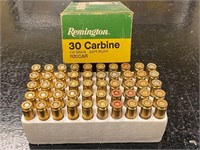 (50) Remington 30 Carbine Cartridges