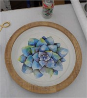 Large Painted Tray Decoration