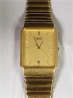 Seiko 5Y32-5129 NOS Quartz Watch Gold Tone .22W2