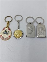 Lot of 4 Keychains