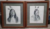 Set Of 2 Joseph Bagby Native American Prints.C3B5
