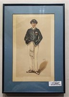 1888 Vanity Fair Litho "Pembroke" In Frame C3B8