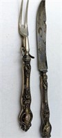 Antique RM&8 Heavy Sterling Carving Set