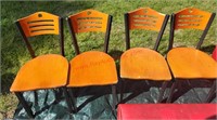 (6) METAL FRAME CHAIRS